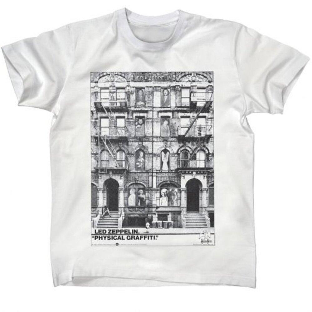 Led Zeppelin Physical Graffiti Classic Rock Album Cover T-Shirt